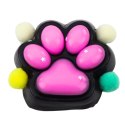 Gniotek Kocia Łapka Antystresowa Sensoryczna Squishy Czarno-Różowa
