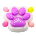 Gniotek Kocia Łapka Antystresowa Sensoryczna Squishy Gwiazdki Fioletowa