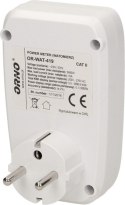 Watomierz z wyświetlaczem LCD OR-WAT-419 ORNO Watomierz z wyświetlaczem LCD OR-WAT-419 ORNO