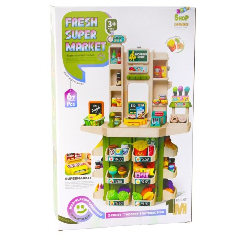 Zabawkowy Sklep Dla Dzieci Super Market Interaktywny 67el