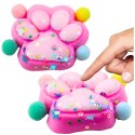 Gniotek Kocia Łapka Antystresowa Sensoryczna Squishy Konfetti Różowa