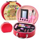 Zestaw Kosmetyczka Kapibara Cienie Lakiery Czerwona 15el.