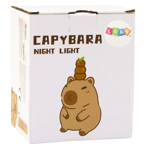 Kapibara Lampka Nocna Silikonowa Z Timerem 20min Beżowa