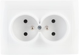 Gniazdo podwójne z uziemieniem VCX LC 16