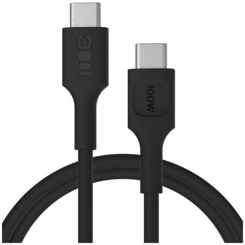 KABEL USB-C / USB-C Greencell PowerStream 120cm PD 100W czarny w oplocie KABEL USB-C / USB-C Greencell PowerStream 120cm PD 100W czarny w oplocie
