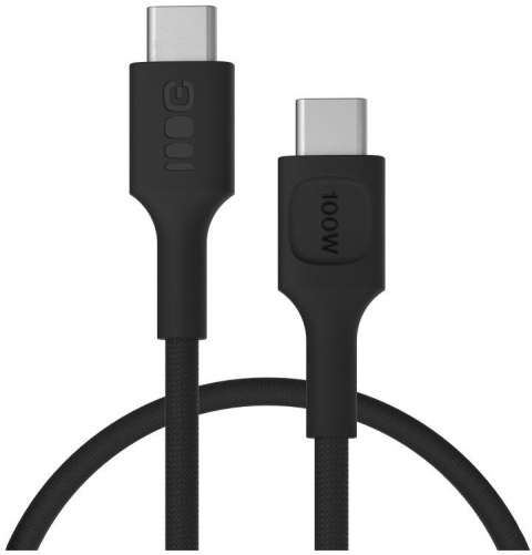 KABEL USB-C / USB-C Greencell PowerStream 30cm PD 100W czarny w oplocie KABEL USB-C / USB-C Greencell PowerStream 30cm PD 100W czarny w oplocie