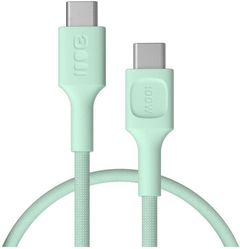 KABEL USB-C / USB-C Greencell PowerStream 30cm PD 100W zielony w oplocie KABEL USB-C / USB-C Greencell PowerStream 30cm PD 100W zielony w oplocie