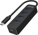 Unitek H1117B Hub USB-C, 4 porty USB 3.1, aktywny, 10 W Unitek H1117B Hub USB-C, 4 porty USB 3.1, aktywny, 10 W