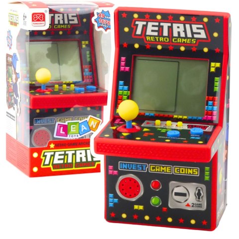Mini Automat Do Gry Tetris Retro 49 Gier 1676 Poziomów Czerwony Mini Automat Do Gry Tetris Retro 49 Gier 1676 Poziomów Czerwony