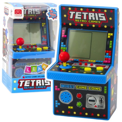 Mini Automat Do Gry Tetris Retro 49 Gier 1676 Poziomów Niebieski Mini Automat Do Gry Tetris Retro 49 Gier 1676 Poziomów Niebieski