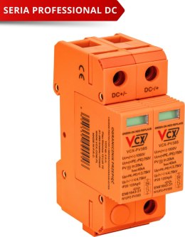 Ogranicznik przepięć fotowoltaiczny DC klasy C 2P (T2) 1000V PV 385 VCX