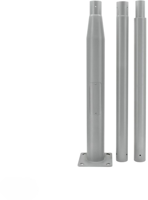 Słup oświetleniowy BEMKO składany 3 m 160×160 mm fi 60 mm szary