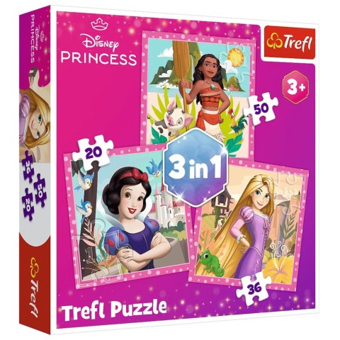 Puzzle - 3w1 - Piękne kwiaty - Disney Princess Trefl 34875 Puzzle - 3w1 - Piękne kwiaty - Disney Princess Trefl 34875