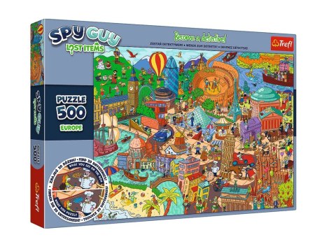 Puzzle - 500 - Spy Guy Lost Items: Europe Rodzina Treflików 37481 Puzzle - 500 - Spy Guy Lost Items: Europe Rodzina Treflików 37481